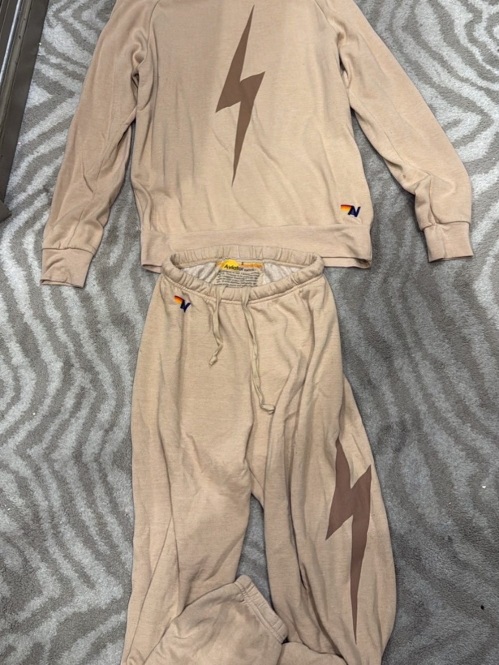 Aviator Nation sand sweatsuit